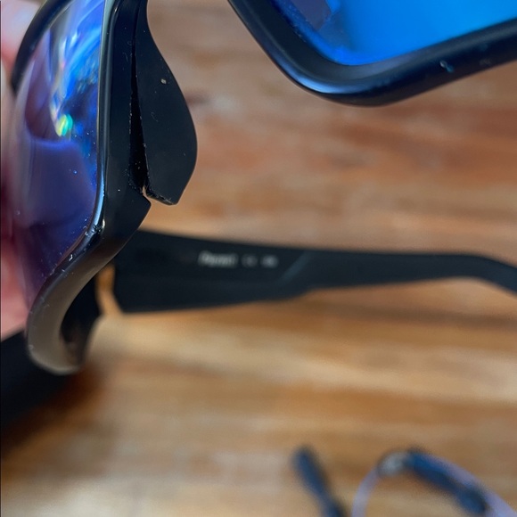 Costa Black Sunglasses with Blue Accents - Picture 4 of 5